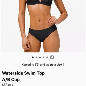 Lululemon Waterside Swim Top A/B Cup